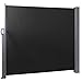 Auvent latéral Multifonctionnel de Rideau latéral Extensible Facile à Installer auvent Mural latéral de Jardin pour Le ménage pour Le Jardin(Black)