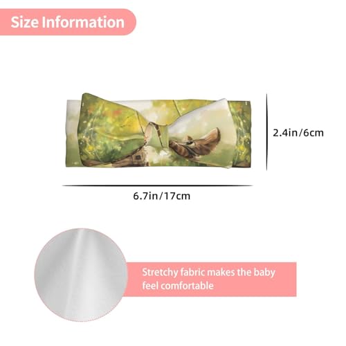 Kitten fishing Baby bow headband (0-6 months) - Universal for newborns to toddlers, a must-have for cute decoration3