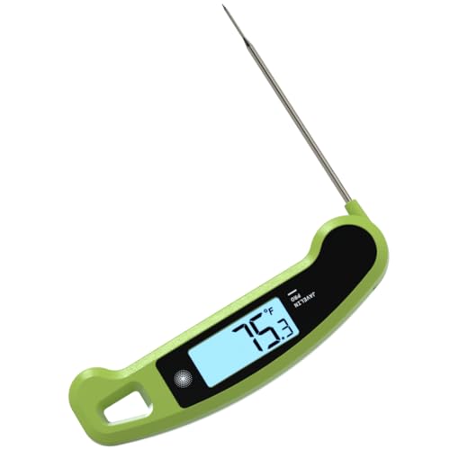 Image of Lavatools Javelin PRO Classic Ultra-Fast 2-Second Professional Digital Instant Read Meat Thermometer for Grill and Cooking, Auto-Rotating Backlit Display, IP65 Water Resistant, NSF Certified - Wasabi