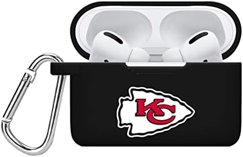 GAME TIME Kansas City Chiefs Silicone Case Cover Compatible with Apple AirPods Pro Battery Case (Black)