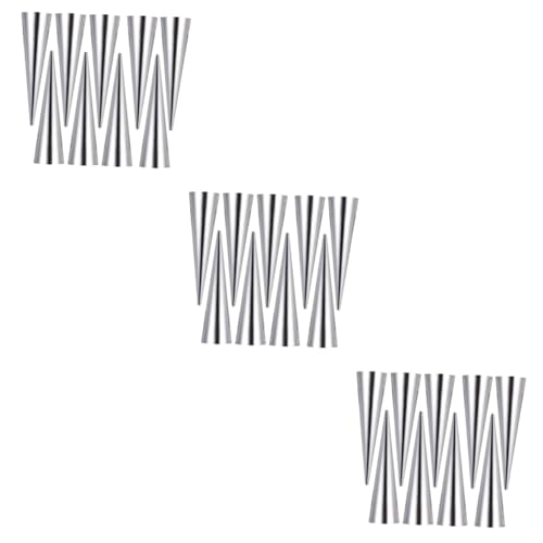 DECHOUS 27pcs Stainless Steel Conical Croissant Mould Baking Tools for Home Bakery for Bread Making and Croissant Preparation