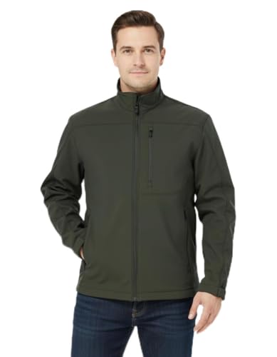Weatherproof Men's Softshell Jacket for Men, Wind & Water Resistant,
