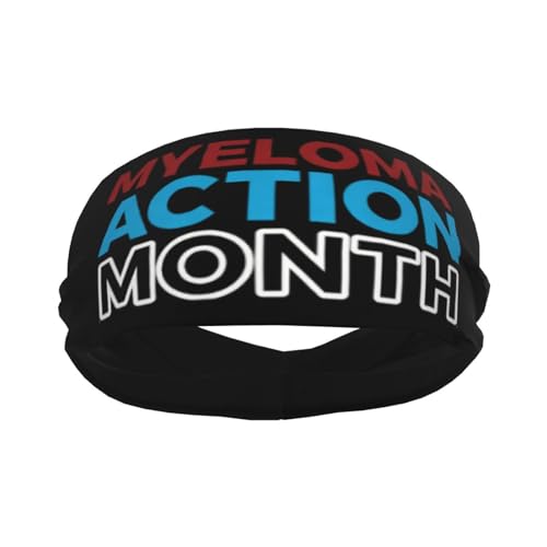 Multiple Myeloma Awareness Sweatbands & Headbands, Black