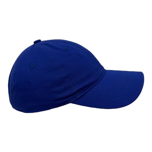 Motos, Sports Tuxcinturones Gorras de béisbol, 100% algodón, Estilo Polo, Liso, en Blanco, tamaño Ajustable Unisex Abierta (Azul Rey)