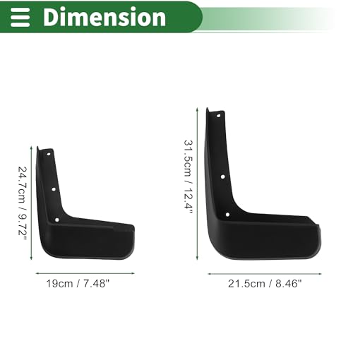 Image of Motoforti Mud Flaps Splash Guards Mud Guards for Hyundai IX25 2014-2019 W /Mount Accessories