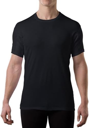 Men's Cotton Sweatproof Undershirt, Odor & Sweat Blocking, Crew Neck