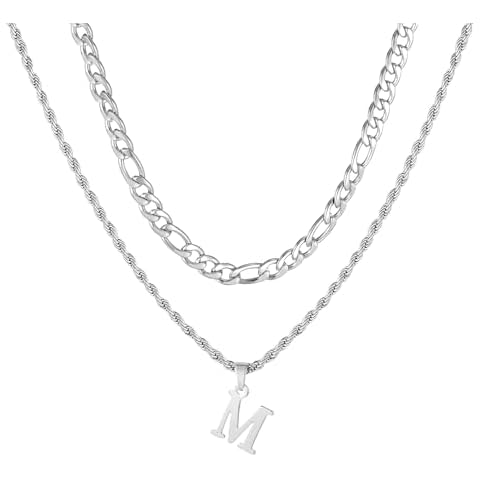 APMGONT Stainless Steel Initial Necklace Set Cover
