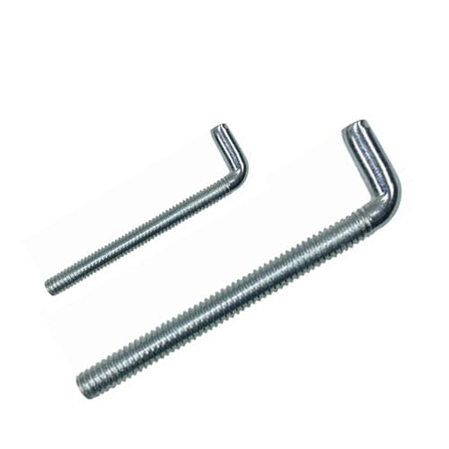 Generisch Metrische L-Haken, Schraubhaken, Gewinde M4-M8, Hakenschraube Haken, Stahl verzinkt (50, M8 x 80 mm)