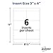 Avery Customizable Name Badge Inserts for Name Tag Holders, 3