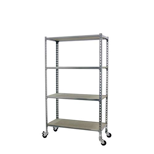 Estanteria Metalica Sin Tornillos Kit Maderclick Mobile 4 300 1500 Galva Madera Estanteria Metalica Sin Tornillos Kit Maderclick Mobile 4 300 1500 Galva Madera