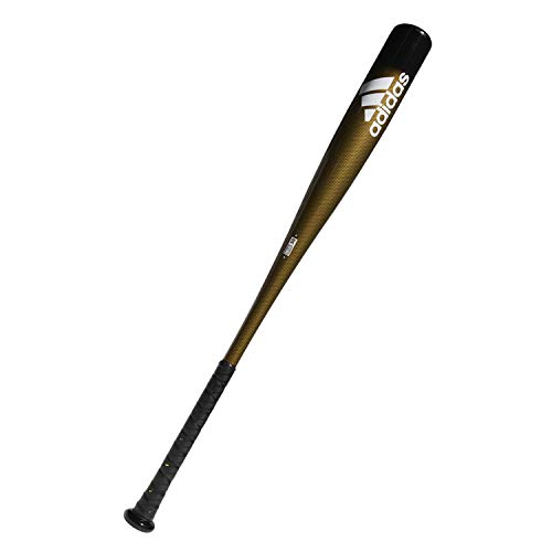 adidas AeroBurner 191965356216 Alloy Baseball Bat, Gold, 33inch/30 oz