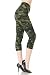 Leggings Depot Capri REG/PLUS Women's Best Selling Buttery Popular Prints BAT1 (One Size (Size 0-12), Camouflage Army)