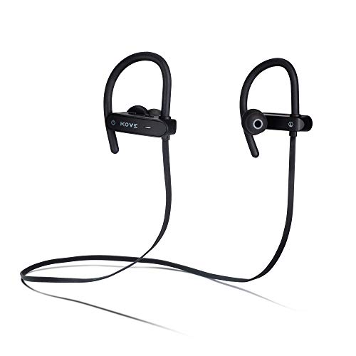 Kove Strive Bluetooth Sport Earphoneswith Microphone, Wireless, Bluetooth 4.1, IPX7, Water-Resistant, Rechargeable