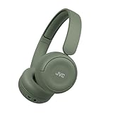 JVC Wireless Headphones with 50H Battery Life, Soft Cushions, Foldable Design, Bluetooth 5.3, Multipoint Connection, App EQ, Built-in Mic – Matte Green - HAS59WG