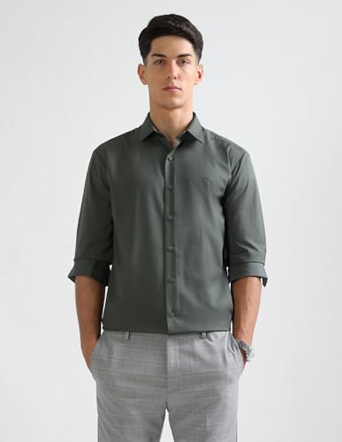 Image of Arrow New York Men's Solid Slim Fit Shirt