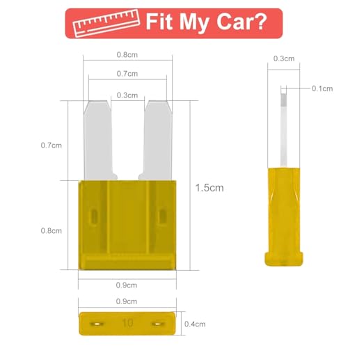 Image of KMH 20A Micro2 Fuse Kit Automotive Blade Fuses Kit for Car, Truck, RV, Boat, Motorcycle and Marine Vehicles |Circuit Breaker Protection Electronic Fuses Holder Safe Power Distribution, Pack of 5