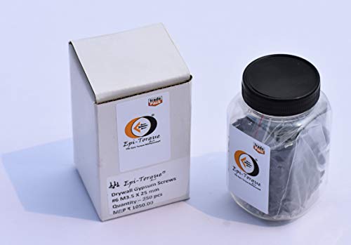 Image of Drywall Gypsum Black Screw Sharp Point Size #6 M3.5 X 25mm (Pack of 250 Pcs)