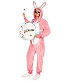 Tipsy Elves Men's Halloween Pink Energetic Bunny Costume Size X-Large