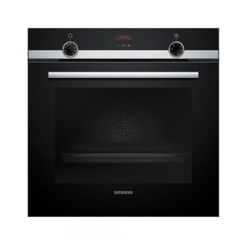 Siemens - Horno iQ300, 60 x 60 cm, ecoClean, humidClean, precalentamiento rápido, Acero Inoxidable, HB534AER3