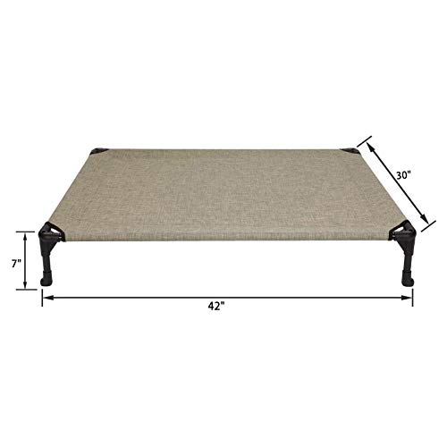 Veehoo Cooling Elevated Dog Bed, Portable Raised Pet Cot with Washable & Breathable Mesh, No-Slip Rubber Feet for Indoor… - Image 4