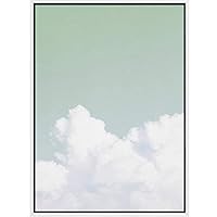 SIGNWIN Framed Canvas Wall Art Up in The Green Sky Nature Clouds Photography Modern Art Contemporary Relax/Calm for Living Room, Bedroom, Office - 16