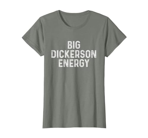 Funny Dickerson T-Shirt, Women, Olive Heather, X-Small