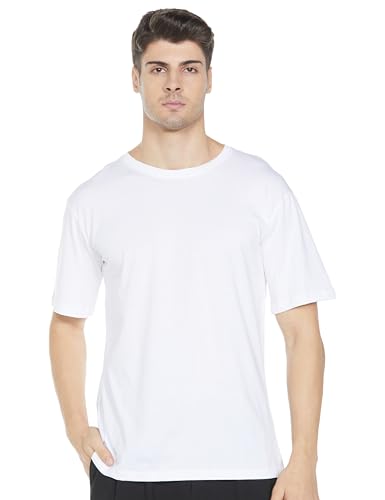 Image of Veirdo 100% Pure Cotton Drop Shoulder Oversized Baggy Fit Half Sleeve Plain Solid Round Neck Multicolor T-Shirt Combo for Men (Pack of 3) (Sizes S-2XL)