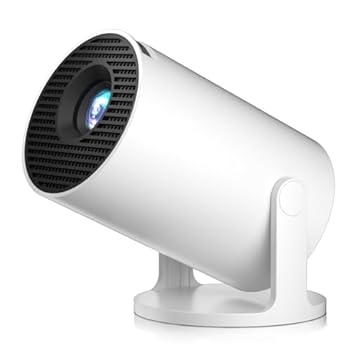 Salange HY300 Mini Projetor Portatil, 5G WiFi 6 Bluetooth 5.0, Smart Projetor Android 11, 8500 Lumens Proyetor LED 4K 1080P Full HD Suporte (EU Plug)