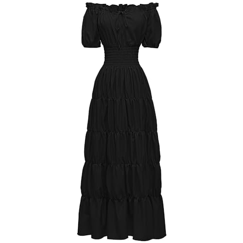 Robe nuisette médiévale pour costume de paysanne irlandaise et fête Renaissance femme