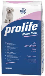  Prolife - Crocchette Cane Mini Sensitive Pork Potato. Mini 2 KG