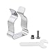 Pastlla A Set Window Well Cover Hardware Kit, Install Clamps for Basement Courtyard Exterior Window Well, Includes 5 Stainless Steel Clamp, Galvanized Wrench, Stainless Steel screws, Nuts and Mesons