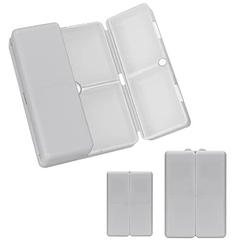 Image of FYY Travel Pill Organizer, Pill Box Medicine Case-2pcs Grey