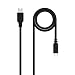 Produktbild Nanocable 10.01.2102 - Kabel 3A USB 2.0 zu USB-C, hauptsächlich für Handys, Tablets, Laptops usw. bis zu 3 Ampere Last, Typ C/M-A/M, männlich-männlich schwarz, 2.0 mts