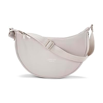 LARKSON Borsa a Tracolla Donna Beige - Solveig Medium - Borsetta Mezzaluna - Borse a Spalla Piccola Elegante e Casual - Regolabile Marsupio alla Moda - Impermeabile