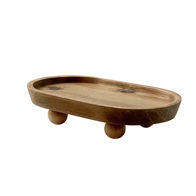 Plateau de rangement des clés en bois et support créatif pour pâtisseries
