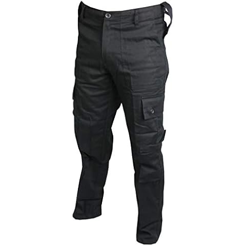 Savage Island Men's Combat Cargo Military Trousers, Black, 46W / 30L Cover