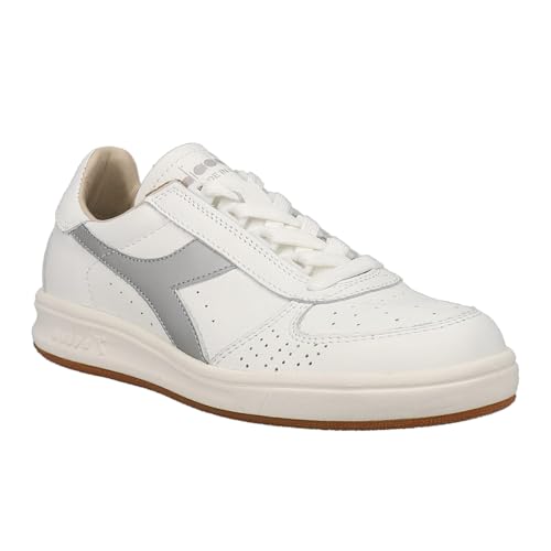Diadora Mens B.Elite H Italia Sport Perforated Lace Up Sneakers Shoes Casual - White - Size 5 M2