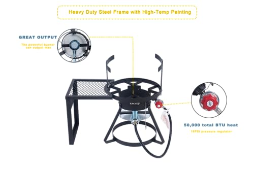 Fire Riot HTK300 30Qt Turkey Fryer With Basket, Outdoor Propane Deep Fryers Burner Stand thumb #4