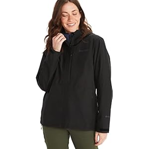 Marmot Women’s Minimalist Jacket, Waterproof GORE-TEX Jacket, Lightweight Rain Jacket, Windproof Raincoat, Breathable Windbreaker, Ideal for Running and Hiking, Black, M