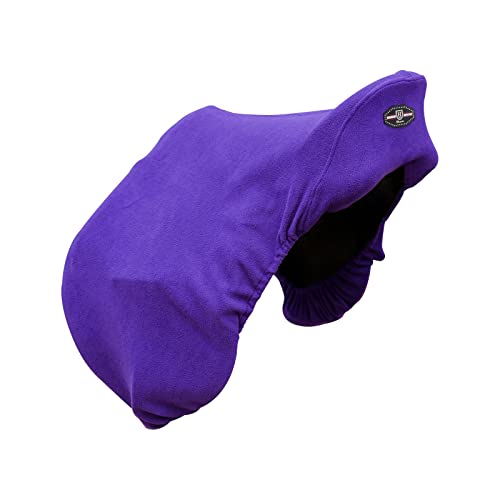 Harrison Howard Essential Fleece Horse Saddle Cover for JP/CC Horse Saddle-Rose Violet - Image 2