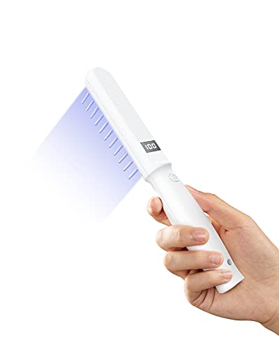 Handheld 311nm Narrow Band Phototherapy Light Lamp,LED UVB Phototherapy Light with Digital Timer Control and UV Goggle for Home Use.