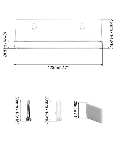 QWORK 6 Pezzi Porta Dischi Vinile di Acrilico