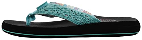 Skechers Skechers Cali Women's Asana Flip Flop,Turquoise,7 M US
