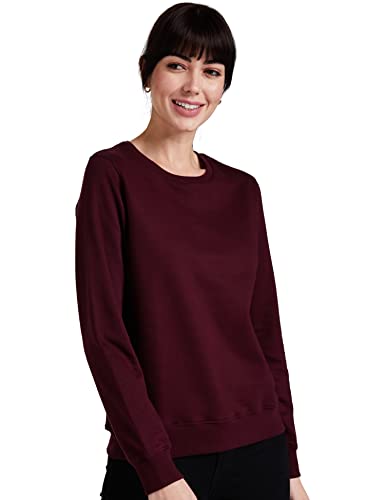 Image of Women's Cotton Round Neck Pullover Sweater
