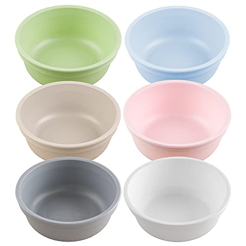 Re Play 12 Oz. Bowls For Snacks, Desserts, Or Small Side Dish In Leaf, Sand, Grey, Ice Blue, Ice Pink & White -Bpa Free- Made In Usa From Eco Friendly Recycled Milk Jugs - Eco - Set Of 6 #TOP20