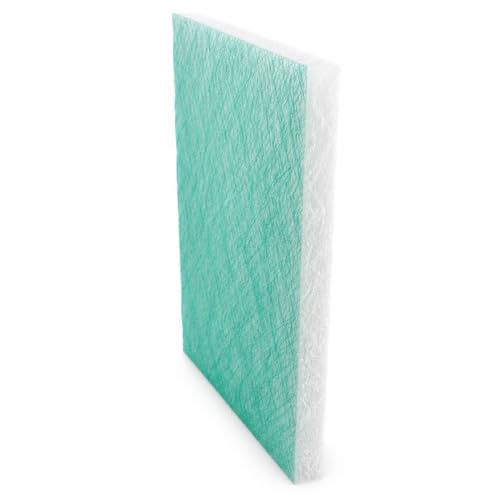 FLORRIVA Paint Booth Exhaust Fiberglass Filter Pads High Paint Capture Efficiency (20 x 20 (50/case))