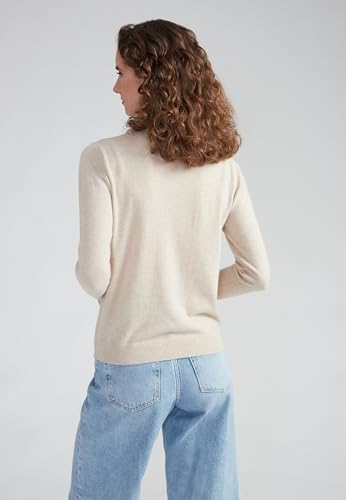 Image of Style & Republic Women's 100% Cashmere Slim Turtleneck Pullover Sweater