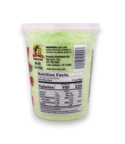 Buc-ee's Gluten Free Cotton Candy - 2 oz Tub (Watermelon) image 4