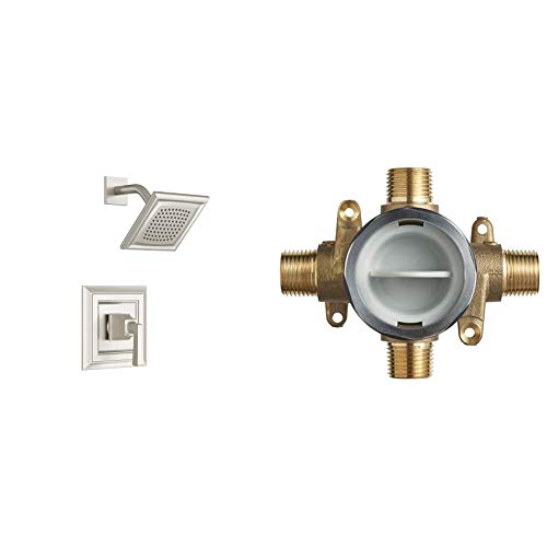 American Standard TU455507.295 Town Square S Shower Trim Kit en níquel cepillado con válvula Flash Rough-In miniatura 1
