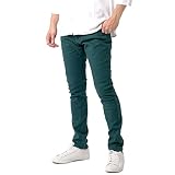 [RELATION] ［リレーション］チノパン メンズ ストレッチ スキニー スリム カラーパンツ ゴルフパンツ ズボン テーパード 綿パン XLサイズ ターコイズ nep-17-TQR-XL